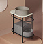 Столешница ArtCeram FLAIR 3.0 TFA009 94 Мрамор 46х68,5см calacatta gold