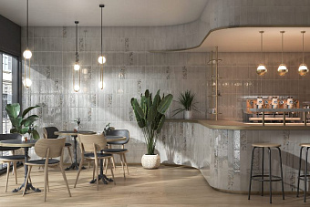 Настенная плитка KERAMA MARAZZI 9038 бежевый светлый глянцевый 28,5х8,5см 1,07кв.м. глянцевая