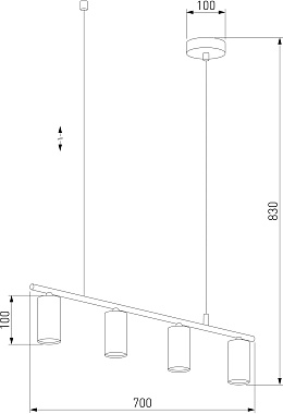 Светильник подвесной TK Lighting Logan 4427 50Вт GU10