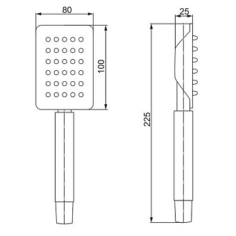 Ручной душ Paini Aversa AVCR155 хром