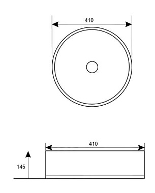 Раковина накладная Comforty 78258 41х41см