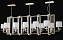 Люстра подвесная CRYSTAL LUX NICOLAS NICOLAS SP12 L1600 GOLD/WHITE 720Вт 12 лампочек E14