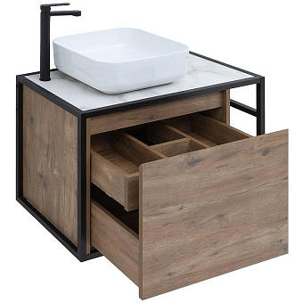 Тумба под раковину подвесная AQUANET Nova Lite Loft 261658 44х75х51,8см