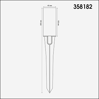 Основание для светильника Novotech 358182 серый