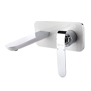 Смеситель для раковины LEMARK Melange LM4926CW белый/хром