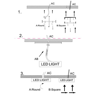Светильник потолочный Maytoni Zon C067CL-L27B3K 27Вт LED