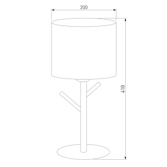 Настольная лампа TK Lighting Albero 5571 60Вт E27