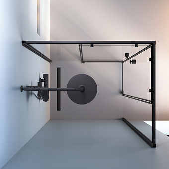 Угловое ограждение AM-PM X-Joy W94G-403-12080-BТ 190х118,4см стекло прозрачное