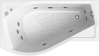 Ванна акриловая RADOMIR Vannesa Миранда 2-76-2-1-0-209 168х95см угловая
