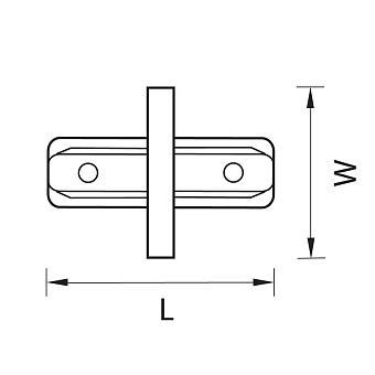 Коннектор Lightstar 501106 белый для однофазного трека
