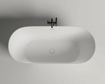 Ванна каменная SALINI MONA 102921MRF 180х80см S-Stone (Solix) матовая