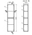 Пенал напольный CERSANIT MELAR B-SL-MEL 25х35х144см белый