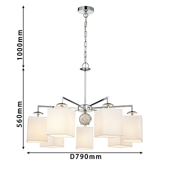 Люстра подвесная Favourite Diva 2821-7P 280Вт 7 лампочек E14