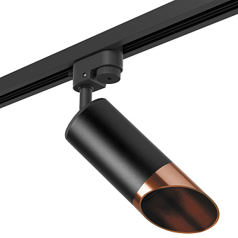 Трековый светильник Lightstar Rullo R1T437130 50Вт GU10 медь для однофазного трека