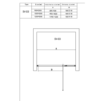 Душевая дверь RGW Stilvoll 06320310-11 SV-03 200х100см стекло прозрачное
