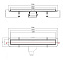 Душевой лоток Pestan 13702516 59,6х12см горизонтальный сток с решёткой и опорами