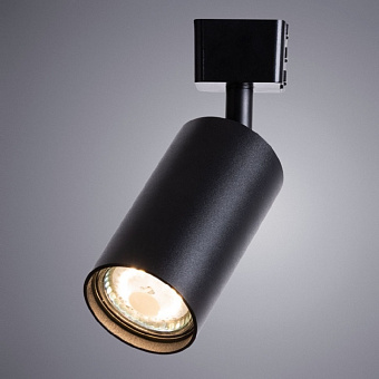 Трековый светильник Arte Lamp RIDGE A1518PL-1BK 35Вт GU10 прозрачный для однофазного трека
