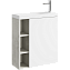 Тумба с раковиной AQWELLA Alba ALB0106RLS+ALB0706WM 25х59,5х65см