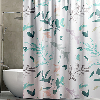 Шторка для ванной WASSERKRAFT Rossel 180х180см зелёный