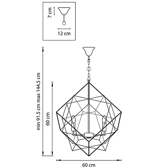 Люстра подвесная Lightstar Gabbia 732267 240Вт 6 лампочек E14