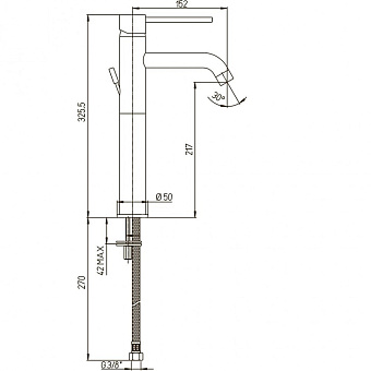 Смеситель для раковины Paini Cox 78CR205LLFTLMKM хром
