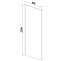 Душевое ограждение Line2  900*2000 (дополнительная створка)
