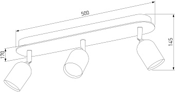 Светильник потолочный TK Lighting Top 3296 50Вт GU10