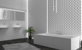 Настенная плитка WOW Wow 91703 Ice White Gloss 12,5х12,5см 0,325кв.м. глянцевая