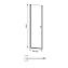 Душевая дверь IDDIS Ray RAY6CP8i69 195х6см стекло прозрачное