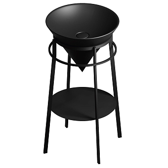 Раковина встраиваемая сверху KERAMA MARAZZI Cono CO.wbi.44-BLK.M 44х44см