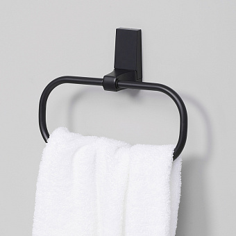 Полотенцедержатель WASSERKRAFT Abens K-3260 чёрный 23см