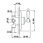 Переключатель потоков Cisal TS00027021 хром