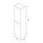 Пенал подвесной IDDIS Edifice EDI40W0i97 30х40х150см белый