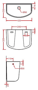Сливной бачок ArtCeram Ten TEC001 01 00
