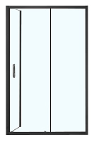 Угловое ограждение Azario MILTON AZ-ND1131-R 1200 BLACK 200х120см стекло прозрачное