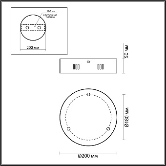 Основание для светильника Odeon 5015/3R золотой