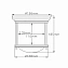 Светильник потолочный Hinkley hadrian QN-HADRIAN-MINI-F-BR-CLEAR 60Вт E27