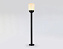 Светильник ландшафтный Ambrella Garden ST2095 40Вт IP54 E27 белый/чёрный
