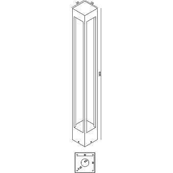Светильник ландшафтный Maytoni Elbe O424FL-L10GF 10Вт IP65 LED графит