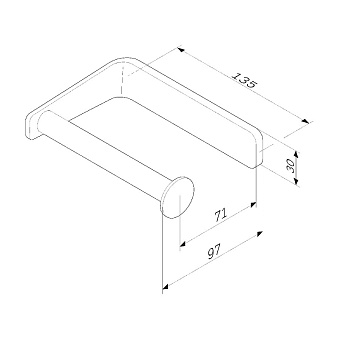 Держатель туалетной бумаги AM-PM Inspire 2.0 A50A34122 чёрный