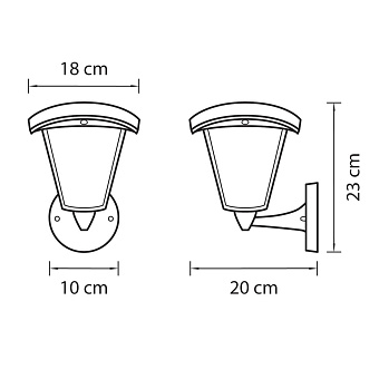 Светильник фасадный Lightstar Lampione 375670 8Вт IP54 LED чёрный