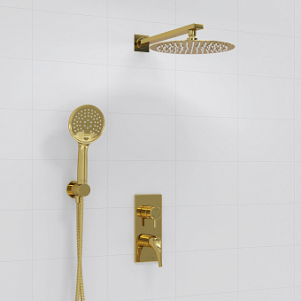 Душевая система WASSERKRAFT Sauer А71207 золото