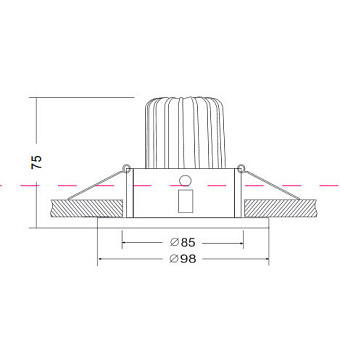 Светильник точечный встраиваемый Maytoni Yin DL031-2-L12B 10,2Вт LED