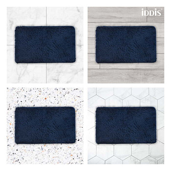 Коврик для ванной IDDIS Décor D17M580i12 50х80см синий