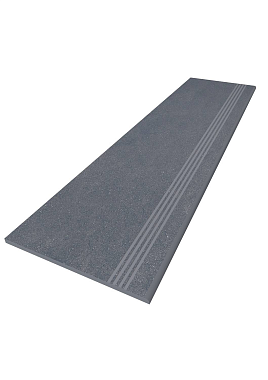 Плитка для ступеней ESTIMA Loft Steptrade/LF04_NS/30x120x10 чёрный 120х30см 0,36кв.м. матовая