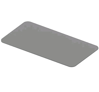 Полочка для консоли ArtCeram TFC004 15 00 grigio oliva