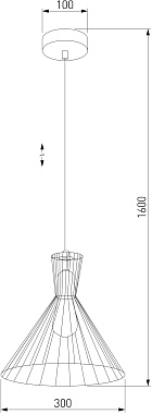 Светильник подвесной TK Lighting Sahara 3350 60Вт E27