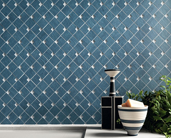 Керамическая мозаика Atlas Concord Италия Raw 9RBB Blue Block 28х28см 0,47кв.м.