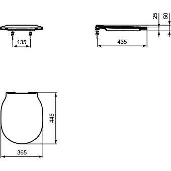 Сиденье для унитаза IDEAL STANDARD E036601 с микролифтом