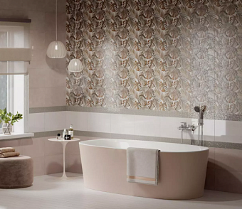 Декор KERAMA MARAZZI Левада 6412 коричневый глянцевый 25х40см 1кв.м.